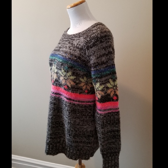 American Eagle Rainbow Snowflake Jegging Sweater M - Picture 6 of 8